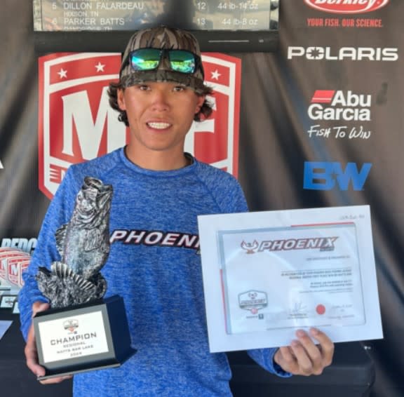 COLUMBIA COUNTY’S TANNER HADDEN WINS PHOENIX BASS FISHING LEAGUE REGIONAL TOURNAMENT